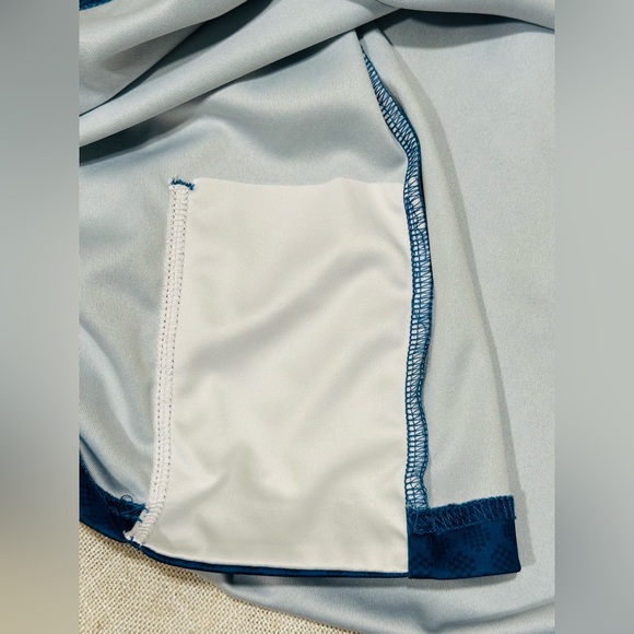 Oakley Polo Shirt Patterned Polo Blue with Black Collar Mens XXL - Picture 7 of 9